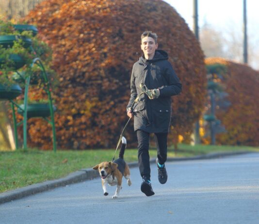 В Тернополе состоялся первый забег с животными